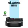 AsilTech USB Şarjlı Çok Amaçlı El Feneri Çekiçli Pusulalı