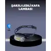 AsilTech USB Şarjlı Mini LED KAFA Feneri 50m Odak 150m Geniş Aydınlatm