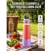 AsilTech USB Şarjlı Taşınabilir Smoothie Blender 400 ml