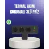 AsilTech USB ve Type-C Portlu Anahtarlı Çoklu Priz Güç Ünitesi
