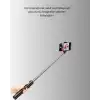 AsilTech Uzaktan Kumandalı Bluetooth Selfie Çubuğu– 130 cm Ayarlanabilir