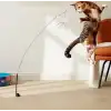 AsilTech Vantuzlu Tüylü Zilli Kedi Oyun Oltası