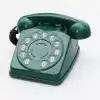 AsilTech Vintage Home Retro Çevirmeli Klasik Antika Görünümlü Numaratik Telefon Dekor Yeşil