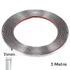 AsilTech Yapışkanlı Nikelaj Şerit Bant Çıta 11mm 3 Metre Krom