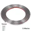 AsilTech Yapışkanlı Nikelaj Şerit Bant Çıta 11mm 5 Metre Krom