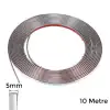 AsilTech Yapışkanlı Nikelaj Şerit Bant Çıta 5mm 10 Metre Krom