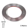 AsilTech Yapışkanlı Nikelaj Şerit Bant Çıta 5mm 3 Metre Krom