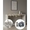 AsilTech Yaprak Şekilli Gümüş LED Işık Pilli Dekoratif Aydınlatma