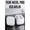 AsilTech Yeni Nesil Pro Bluetooth Kulaklık Uzun Pil Ömrü Beyaz