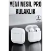 AsilTech Yeni Nesil Pro Bluetooth Kulaklık Uzun Pil Ömrü Beyaz