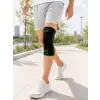 AsilTech YEŞİL ÇİZGİLİ SİYAH ÖRME DİZLİK