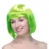 AsilTech Yeşil Küt Peruk Saç