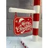 AsilTech Yılbaşı Tabelalı Dekoratif Lamba Merry Christmas Işıklı Tasarım