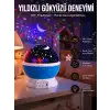 AsilTech Yıldız Görünümlü Gece Lambası Renkli Masa Lambası Gökyüzü Projeksiyon