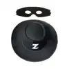 AsilTech Zorro Şapkası ve Göz Maskesi