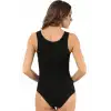Bayan Kalın Askılı Body Siyah