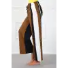 Bayan Penye Bol Paça Pantolon Sütlü Kahve