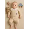 Dantel Yakalı Pamuklu 2li Kız Bebek Takımı