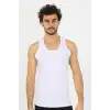 Erkek Beyaz Ribana Atlet