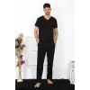 Erkek Pamuk Siyah Tek Alt Pijama