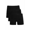 Erkek Penye 3lü Boxer Siyah