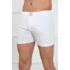 Erkek Penye Boxer Beyaz