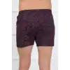 Erkek Penye Boxer Bordo - Lacivert