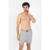Erkek Penye Boxer Gri