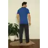 Erkek Saks 3lü Pijama Takım