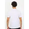 Erkek V Yaka Beyaz Penye Atlet