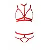 Giyim 3 Parça Seksi Harness Sütyen Takım - Brf144