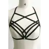 Giyim 3 Sıralı Çapraz Detaylı Seksi Harness - Brf62