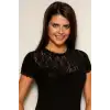 Giyim Bayan Kısa Kol Dantelli Elastane 8015