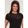 Giyim Bayan Kısa Kol Dantelli Elastane 8015