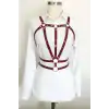 Giyim Beli Çift Sıralı Üçgen Deri Harness - Brf114