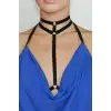 Giyim Boyunda Çift Sıralı Şık Lastik Harness - Brf84
