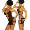 Giyim  Br031040 Yanları Metalli Transparan Gecelik