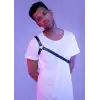 Giyim Çapraz Kol Detaylı Erkek  Deri Harness - Brfm3