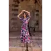 Giyim Çiçek Desenli Viskon Elbise