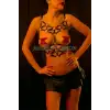 Giyim Deri Göğüs Body Harness - Brf554