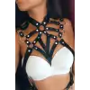 Giyim Deri Göğüs Harness, Şık Deri Harness - Brf1075