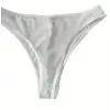 Giyim Erkek  Biyeli Beyaz Transparan Brazillian Slip