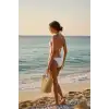 Giyim Kadın Beyaz Yandan Bağlamalı Bikini Mayo Takımı