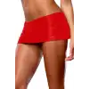 Giyim  Kırmızı Seksi Mini Etek