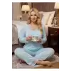Giyim Mavi Penye Pijama Takımı - 1631