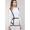 Giyim Seksi Deri Elbise Üzeri Deri Harness - Brf1390