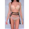 Giyim Sık Deri Püsküllü Bel Kemer Harness - Brf1045