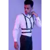 Giyim Şık Erkek  Deri Göğüs Harness - Brfm40