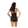 Giyim Siyah Dantelli Babydoll Şortlu Takım - 1483