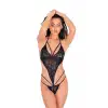 Giyim Siyah Dantelli Bodysuit - 929